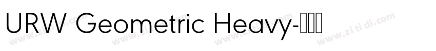 URW Geometric Heavy字体转换